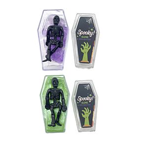 Noise Slime Toy - Spooky Coffin with Skeleton