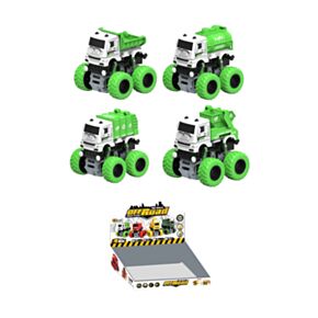 Kids Friction Action Toy - Offroad Big Wheel Stunt Truck