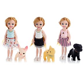Sally Dress Up Doll with Dog and Accessories Sally Dress Up Doll with Dog and Accessories