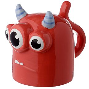 Novelty Upside Down Ceramic Mug - Red Monstarz Monster Novelty Upside Down Ceramic Mug - Red Monstarz Monster
