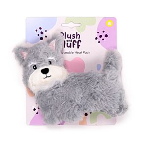 Microwavable Plush Lavender Heat Pack - Schnauzer Dog