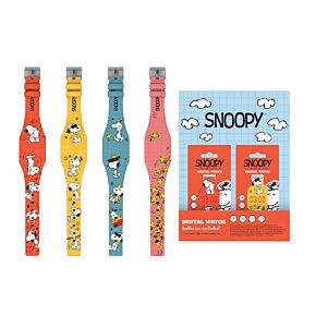 Silicone Digital Watch - Peanuts Snoopy & Woodstock