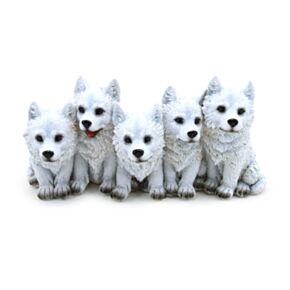 Wolf Ornament - 5 Mischievous Puppies