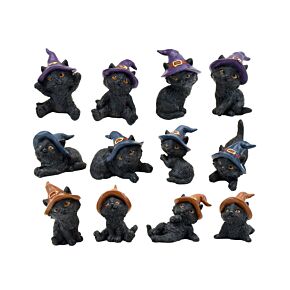 Decorative World Figures - Witches Black Cat Decorative World Figures - Witches Black Cat