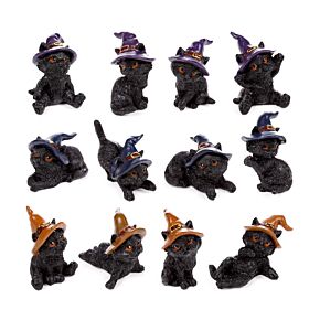 Decorative World Figures - Witches Black Cat