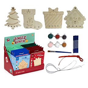 Paint Your Own 2D Wooden Wind Chime - Christmas Jingle Bunch Paint Your Own 2D Wooden Wind Chime - Christmas Jingle Bunch