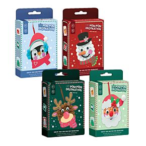 Make Your Own Pom Pom Decoration - Christmas Jingle Bunch