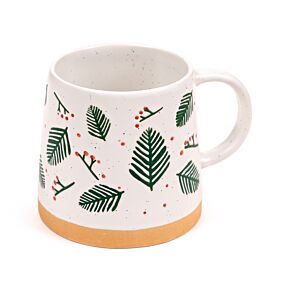 Stoneware Mug - Pine Sprigs & Berries