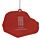 Air Freshener - Orange Scented Retro Red Fiat 500