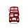 PVC Bottle Opener - London Souvenir Red London Bus
