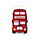 PVC Bottle Opener - London Souvenir Red London Bus