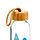 Volkswagen VW T1 Camper Bus Waves are Calling 500ml Glass Water Bottle