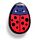 Bamboo Shaped Hair Brush - Adoramals Tilly the Ladybird