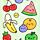 Microfibre Beach Towel - Foodiemals Watermelon & Summer Fruits