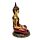 Thai Buddha Figurine - Red and Gold Contemplation