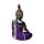 Decorative Thai Buddha Figurine - Purple & Black Dream Meditation