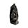 Decorative Thai Buddha Figurine - Silver & Black Hand Shaped Carved Lotus