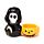 Ceramic Tea Light Candle Holder - Skull Boy