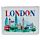 Contactless Protection Fabric Card Holder Wallet - London Tour