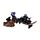 Witches Cat - Playing on Broomstick