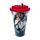 Shatterproof Double Walled Cup with Lid and Straw - Hatsune Miku