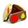 Relaxeazzz Travel Pillow & Eye Mask - Fast Food Burger