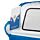Fun Blue Plush Volkswagen VW T1 Camper Bus Shaped Cushion
