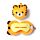 Relaxeazzz Travel Pillow & Eye Mask - Tiger