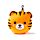Relaxeazzz Travel Pillow & Eye Mask - Tiger