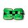 Relaxeazzz Travel Pillow & Eye Mask - Minecraft Creeper