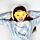 Relaxeazzz Travel Pillow & Eye Mask - Snoozie the Sleeping Head