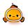 Relaxeazzz Travel Pillow & Eye Mask - Finley the Clown Fish
