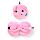 Relaxeazzz Travel Pillow & Eye Mask - Oliver the Pig