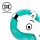 Relaxeazzz Travel Pillow & Eye Mask  - Moomin