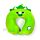 Relaxeazzz Plush Memory Foam Travel Pillow - Huck the Dinosaur Adorasaurs
