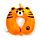 Relaxeazzz Plush Memory Foam Travel Pillow - Alfie the Tiger Adoramals
