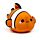 2-in-1 Swapseazzz Travel Pillow and Plush Toy - Finley the Clownfish Adoramals Ocean