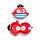 Relaxeazzz Travel Pillow & Eye Mask - Jolly Joger Pirate Bembo the Parrot