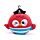 Relaxeazzz Travel Pillow & Eye Mask - Jolly Joger Pirate Bembo the Parrot