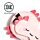 Relaxeazzz Travel Pillow & Eye Mask - Adoramals Maddie the Axolotl