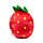 Squidglys Plush Toy - Foodiemals Elidi the Strawberry