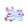 Relaxeazzz Travel Pillow & Eye Mask - Minecraft Axolotl
