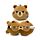 Relaxeazzz Travel Pillow & Eye Mask - Mimi the Marmot
