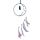 Dreamcatcher with Agate Charm - White Sickle Crescent Moon