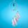 Dreamcatcher with Agate Charm - White Sickle Crescent Moon