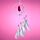 Dreamcatcher with Agate Charm - White Sickle Crescent Moon
