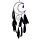 Dreamcatcher with Agate Charm - Black Sickle Crescent Moon