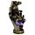 Tea Light Candle Holder - Purple, Gold & Black Ganesh in Hand Lotus