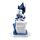 Decorative White & Blue Thai Buddha - Meditation