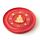 Decorative Round Buddha Wooden Red Incense Burner Ash Catcher
